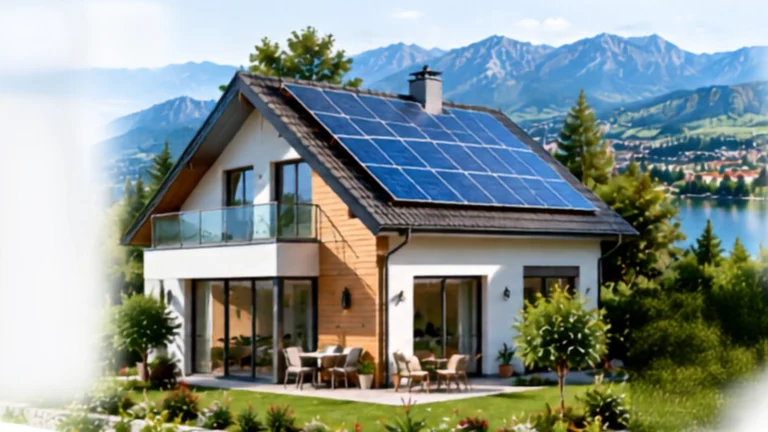 Kuća sa solarnim panelima na krovu — primjer kompletne solarne elektrane u BiH