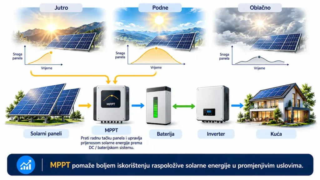 Uloga MPPT regulatora u toku energije off-grid solarnog sistema