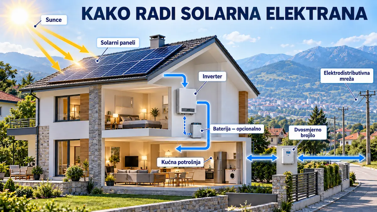 Solarna elektrana na porodičnoj kući u Bosni i Hercegovini